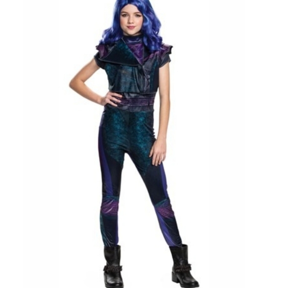 Disney Other - FASTSHIP Premium 4pc MAL Descendants 3 COSTUME + WIG  8 9 10 M L cosplay